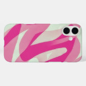 Roze Grijs Groen IPhone 16 Art Telefoon Case (Achterkant (horizontaal))