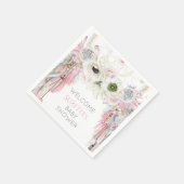 Roze Grijs Ivoor Dream Catcher Feathers Servet (Hoek)