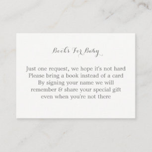 Roze Grijs Konijnenkonijnenboeken voor Baby Informatiekaartje