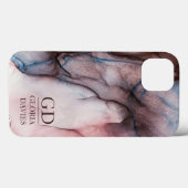 Roze Grijs Marmer Abstract Persoonlijk  Case-Mate iPhone Case (Achterkant (horizontaal))