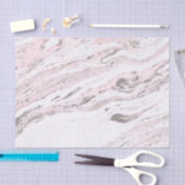 Roze & Grijs Marmer Tissuepapier (Craft)