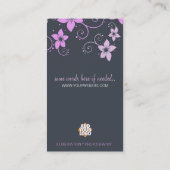 Roze grijs modern creatief Visitekaartje (Achterkant)