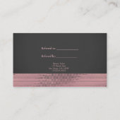 Roze Grijs Modern Glam Sequins Chic Verwijs Een Vr Aanbevelingskaartje (Achterkant)
