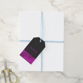 Roze & Grijs Moderne Glam Lovertjes Elegante Chic Cadeaulabel (Met Touw)