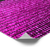 Roze & Grijs Moderne Glam Lovertjes Feest Banner Poster (Hoek)