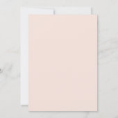Roze Grijs Moderne Minimalistische Verticale Save The Date (Achterkant)
