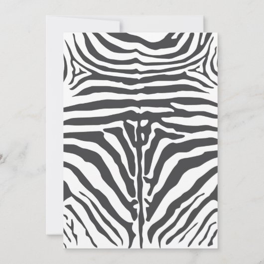 Roze grijs Oerwoud Safari eerste verjaardag voor m Kaart (Achterkant)