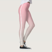 Roze Grijs Ombre Gradient Custom Business Logo Leggings (Rechts)