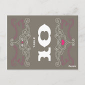 Roze & Grijs Rock 'n' Roll Muziek Thema Bruiloft Briefkaart (Achterkant)