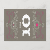 Roze & Grijs Rock 'n' Roll Muziek Thema Bruiloft Briefkaart (Voorkant)