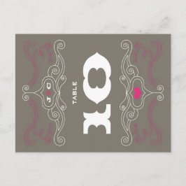 Roze & Grijs Rock 'n' Roll Muziek Thema Bruiloft Briefkaart