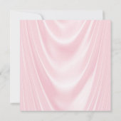 Roze Grijs Satijn Parel Stoel Baby shower Kaart (Achterkant)