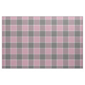 roze grijs wit geblokte plaid stof (Fat Quarter)