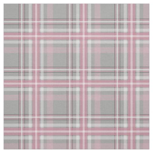 roze grijs wit plaid stof (Swatch)