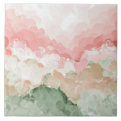 Roze Grijs wit Tricolor groot Tegeltje (Voorkant)