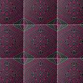 Roze Grijs Zwart Modern geometrisch patroon Tegeltje