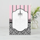 Roze, grijs, zwart, vouw, polka dot, stripe aankondiging (Staand voorkant)