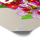 Roze grijswaarden ventilatormodderblok voor typogr poster (Hoek)