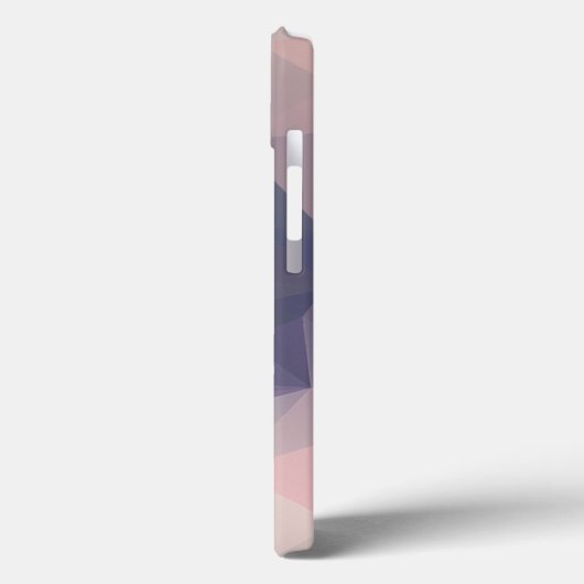 Roze grijze Abstracte piramide Patroonontwerp Case-Mate iPhone Case (Achterkant / Links)