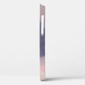 Roze grijze Abstracte piramide Patroonontwerp Hoes (Achterkant / Links)