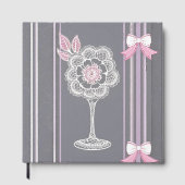 Roze & Grijze AI kunst Gastenboek (Voorkant)