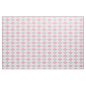 Roze grijze argyle-patroonstructuur stof (Yard (91,4 cm))