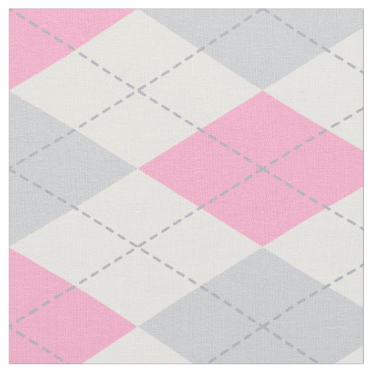 Roze grijze argyle-patroonstructuur stof (Close Up)