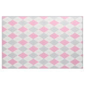 Roze grijze argyle-patroonstructuur stof (Fat Quarter)