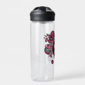 roze, grijze basketbal van een sportief meisje waterfles (Voorkant)