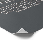 Roze Grijze Boho Typografie Baby Late Night Luier Poster (Hoek)