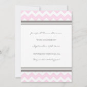 Roze grijze Chevron Aankondiging voor foto-uitzend (Achterkant)