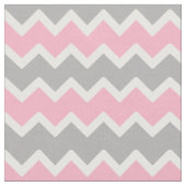 Roze grijze Chevron Zigzag Pattern Stof (Close Up)