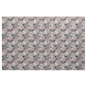 Roze grijze Dahlia Floral Pattern Stof (Yard (91,4 cm))