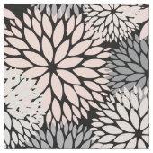 Roze grijze Dahlia Floral Pattern Stof (Close Up)