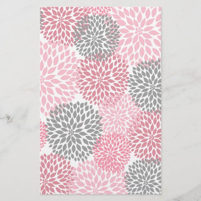 Roze, grijze Dahlia-papier voor het maken van plak (Voorkant)
