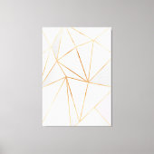 Roze, grijze en goudgeo canvas afdruk (Voorkant)