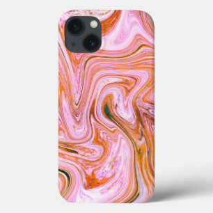Roze, grijze en Oranje marmer Case-Mate iPhone Case