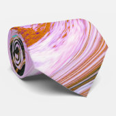 Roze, grijze en Oranje marmer Stropdas (Opgerold)