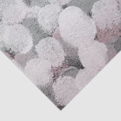 Roze grijze en witte Abstracte Stippen Tissuepapier (Detail)