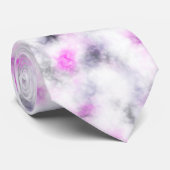 Roze grijze en witte zachte Stropdas van het Patro (Opgerold)