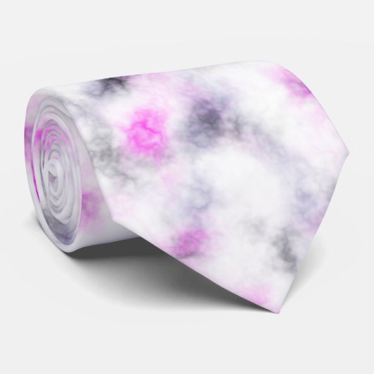 Roze grijze en witte zachte Stropdas van het Patro (Opgerold)