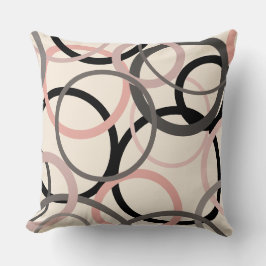 roze, grijze en zwarte cirkels kussen
