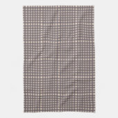 Roze grijze Gingham Pset Pattern Theedoek (Verticaal)