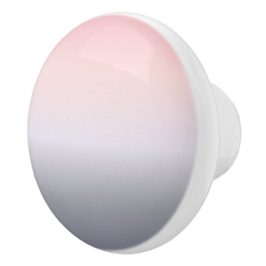 Roze grijze gradiënt keramische knop (Rechts)