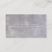 Roze Grijze Grunge Textuur Visitekaartje (Achterkant)