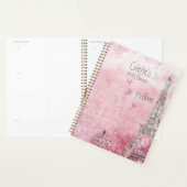  roze grijze Je T'aime Eiffeltoren Planner (Display)