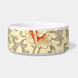  roze grijze kunstwerk botanische flora voerbakje