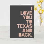 Roze grijze liefde voor Texas en terug Kaart (Gele Bloem)