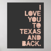Roze grijze liefde voor Texas en terug Poster (Voorkant)