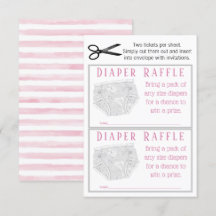 Roze Grijze Luier Meisje Luier Raffel Tickets